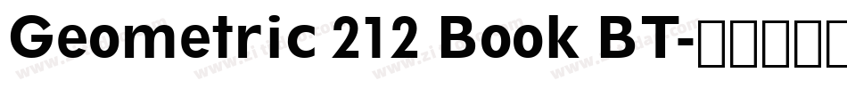 Geometric 212 Book BT字体转换
